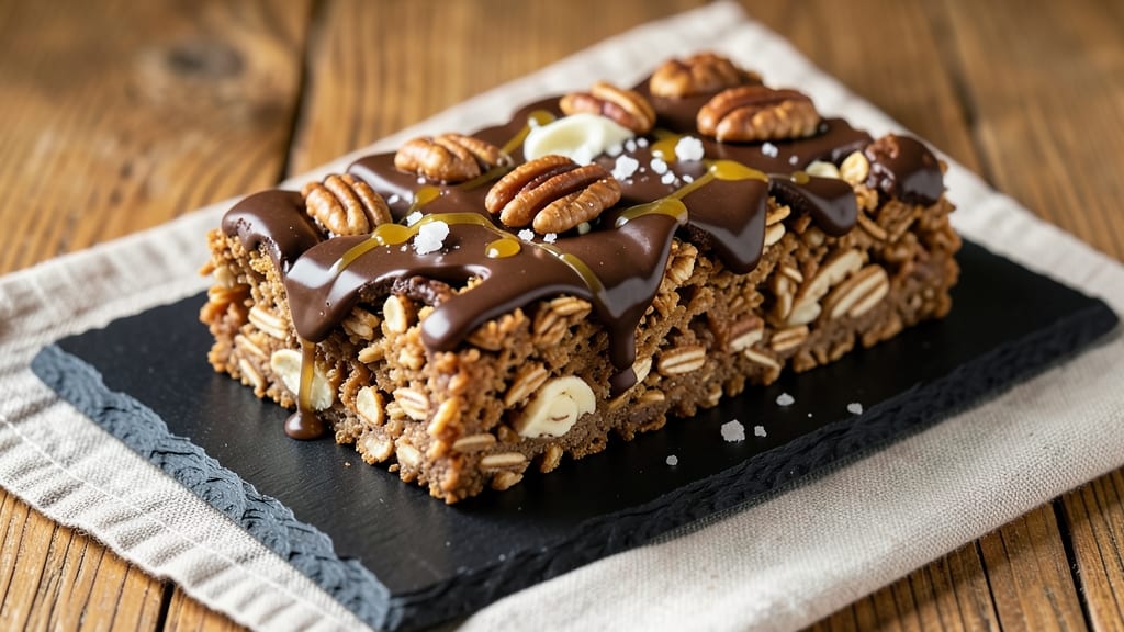 Chewy Chocolate Granola Bars Recipe: Nutty Crunch and Melty Chocolate Rivers
