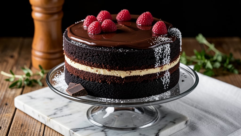 Black Velvet Chocolate Cake Recipe: Deep Espresso Swirls and Buttery Crunch Layers