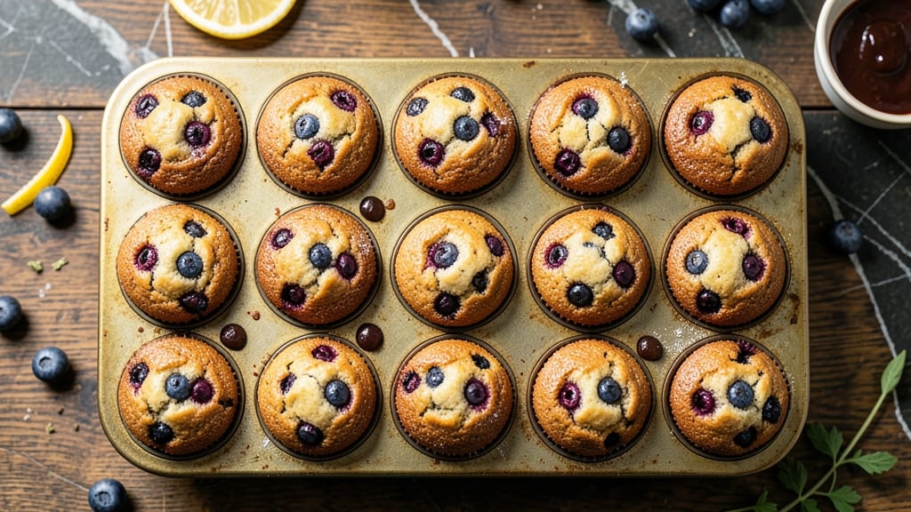 Blueberry Chocolate Muffins Recipe: Bursting With Juicy Berries and Fudgy Cocoa Bites