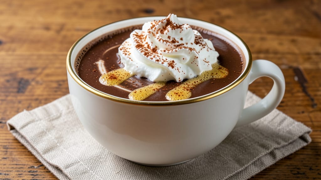 Café Angelina Paris Hot Chocolate Recipe: Velvety Espresso Swirls With Whipped Cream Topping