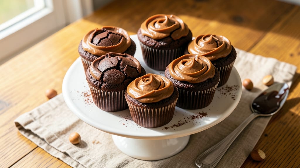 Candace Nelson Chocolate Cupcakes Recipe: Swirled Chocolate Ganache and Buttery Crunch Top