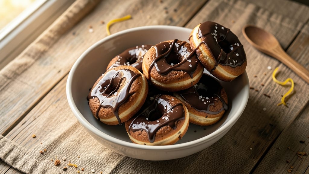 Baked Chocolate Glazed Donuts Recipe: Triple-Layered Crunch With Molten Chocolate Drizzle