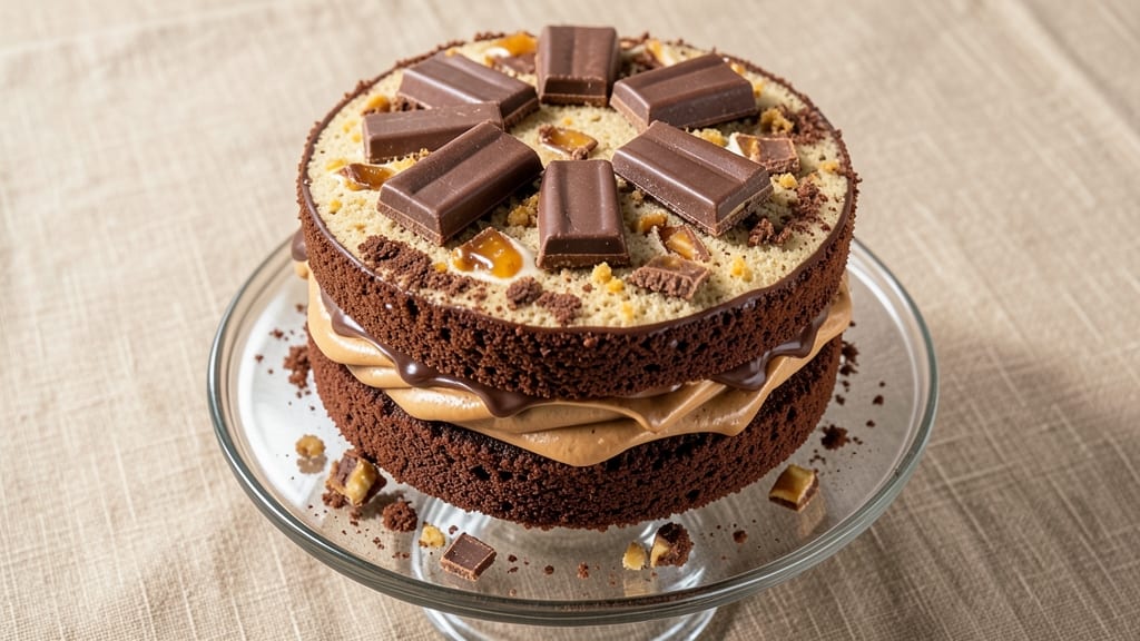 Butterfinger Cake With Chocolate Cake Recipe: Fudgy Swirls and Crunchy Nutty Layers