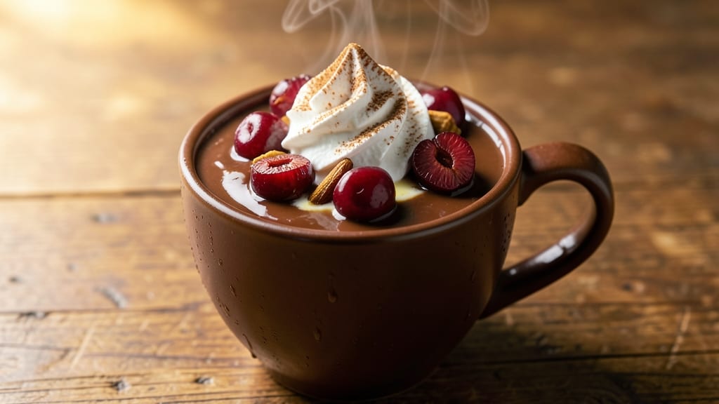 Cherry Hot Chocolate Recipe: Boozy Spiced Swirls With Melty Fruit Chunks