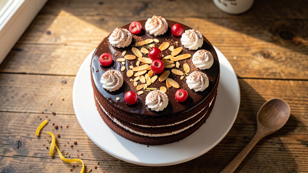 Black Forest Cake With Chocolate Ganache Recipe: Coffee-Infused Layers and Decadent Frosting Magic