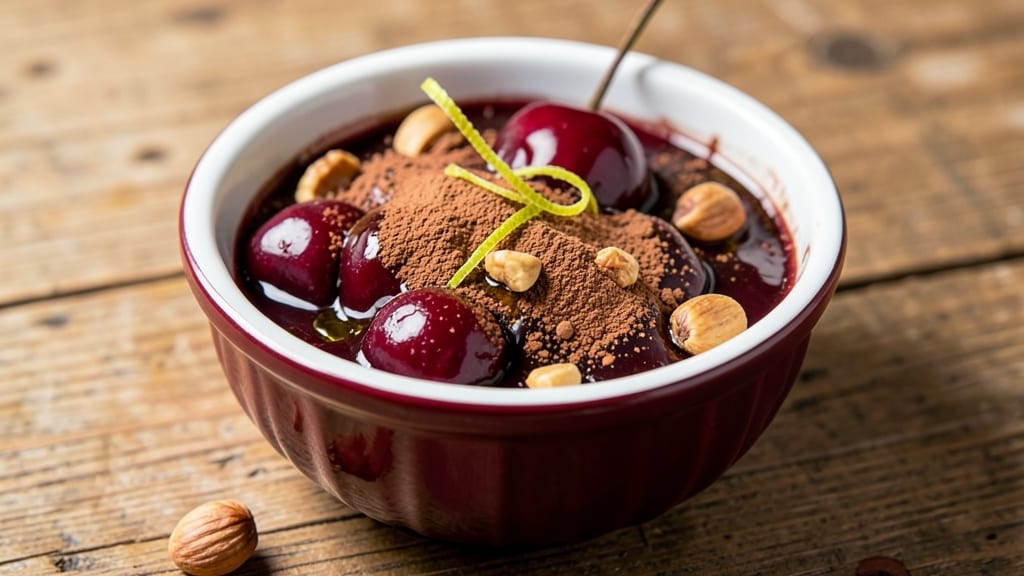Ball Chocolate Cherry Jam Recipe: Fudgy Cocoa Chunks and Tart Cherry Swirls