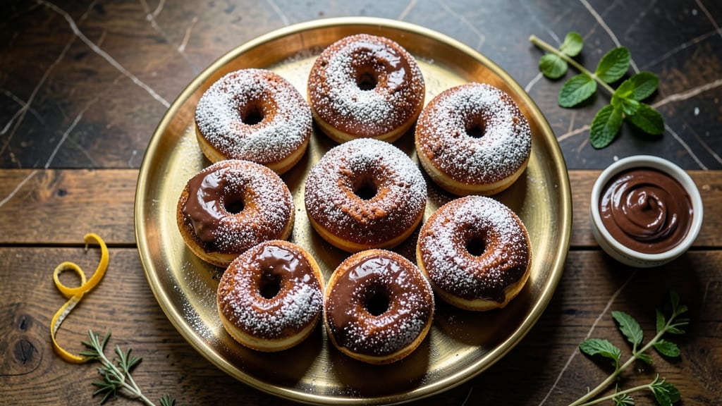 Baked Chocolate Sour Cream Donuts Recipe: Velvet Soft Centers With Crispy Baked Shells