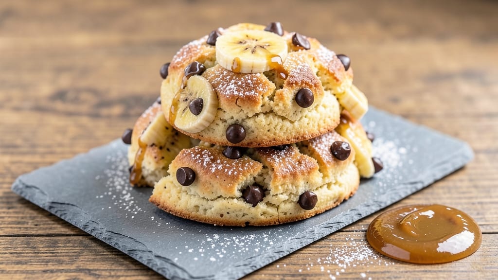 Banana Chocolate Scones Recipe: Warm Streusel Top and Fudgy Chunks