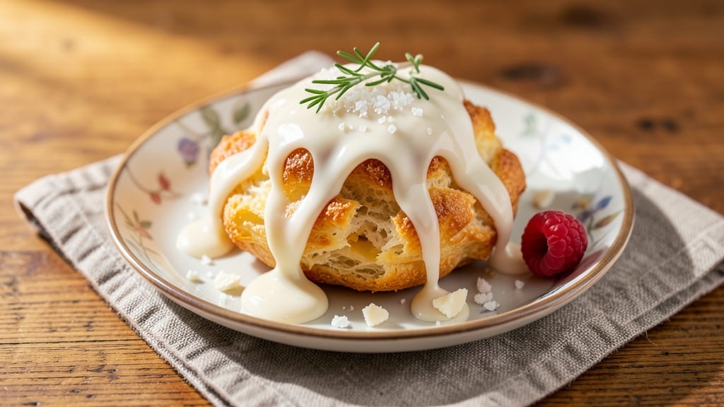 Cheese Puff White Chocolate Recipe: Airy Clouds With Melty White Chocolate Rivers