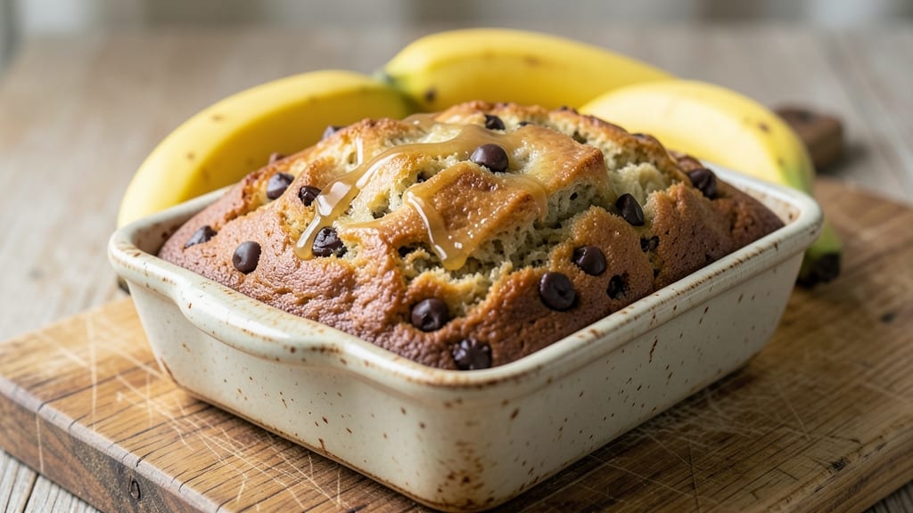 Banana Bread Loaf Recipe With Chocolate Chips: Triple-Layered Moistness and Melty Chunks