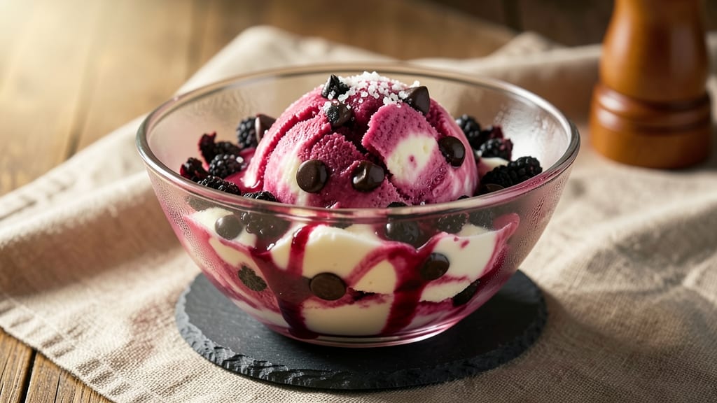 Black Raspberry Chocolate Chip Ice Cream Recipe: Bursting Berries and Melty Chunks in Every Scoop