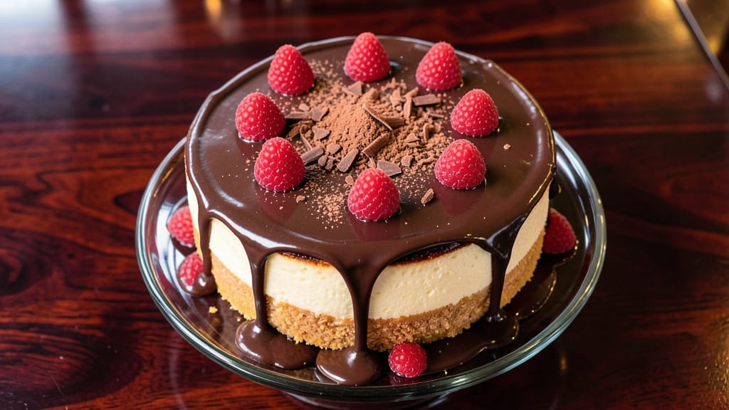 Cheesecake Factory Chocolate Raspberry Truffle Cheesecake Recipe: Decadent Ganache Rivers Over Velvety Crème