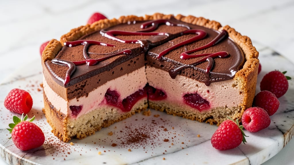 Cheesecake Factory Chocolate Raspberry Cheesecake Recipe: Triple-Layered Bliss With Fudgy Gems