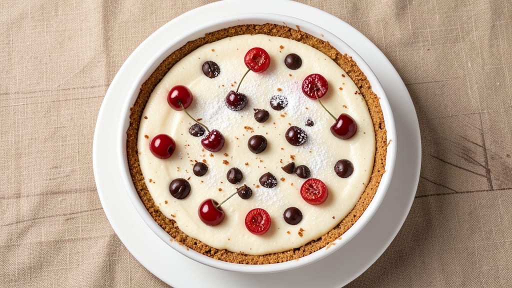 Cherry Chocolate Chip Cheesecake Recipe: Triple-Layered Joy With Juicy Cherries