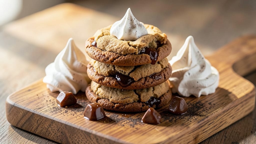 Chewy Chocolate Meringue Cookies Recipe: Triple-Layered Crunch With Coffee-Infused Core