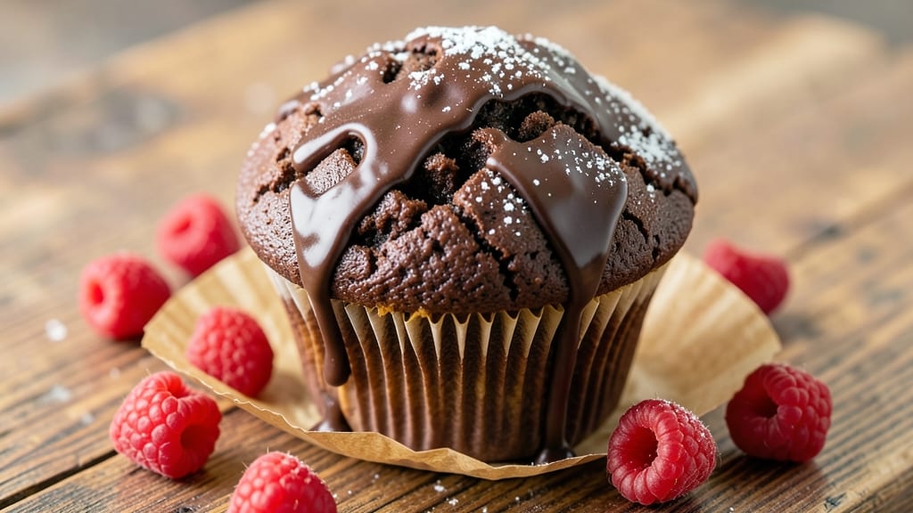 Big Chocolate Muffin Recipe: Double-Dose Fudgy Cocoa Crunch