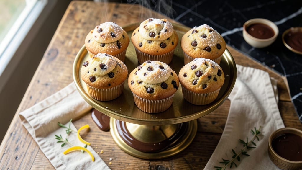 Banana Chocolate Chip Cupcakes Recipe: Swirled Warm Banana and Melty Chocolate Magic