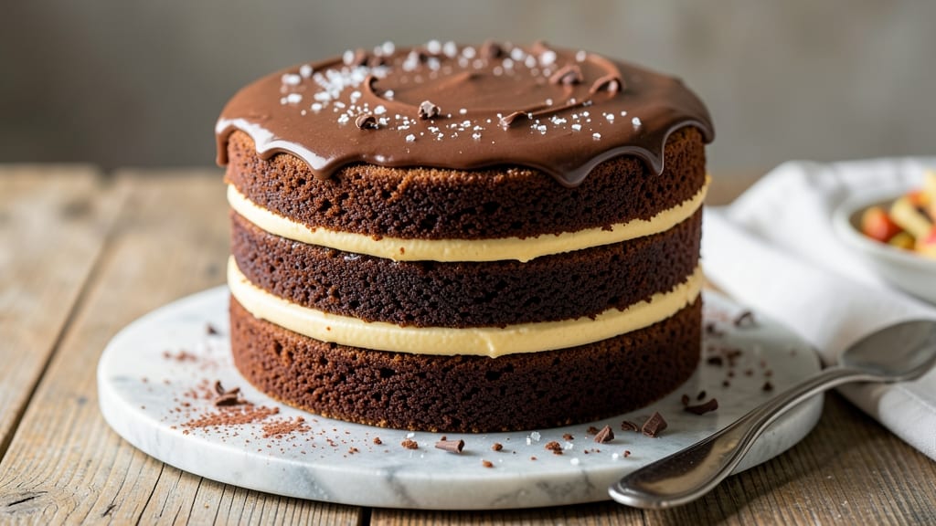 Best Chocolate Layer Cake Recipe Ever: Triple-Layered Height With Coffee-Infused Ganache Rivers