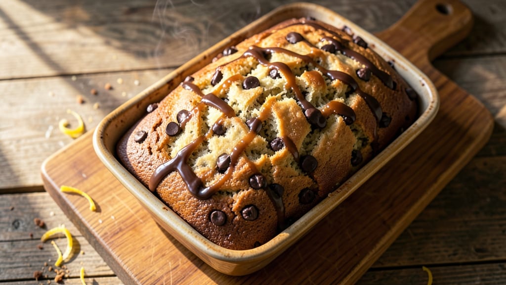 Banana Bread Chocolate Chip Bread Recipe: Moist Loaf With Gooey Chunks in Every Slice