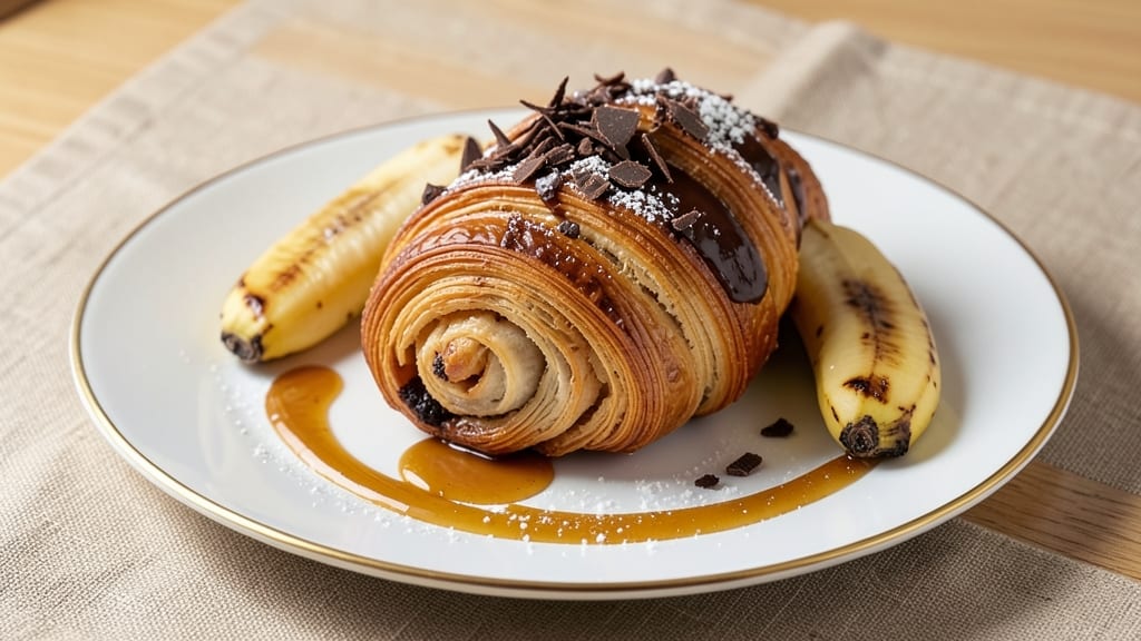 Banana Chocolate Croissant Recipe: Flaky Layers with Caramelized Chocolate Filling