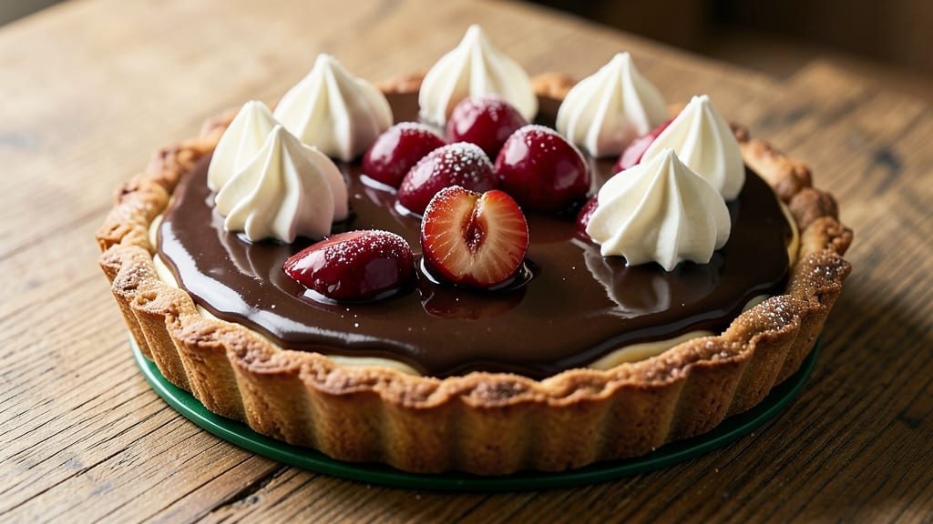 Cherry Chocolate Tart Recipe: Bursting Cherry Jam and Fudgy Ganache Layers