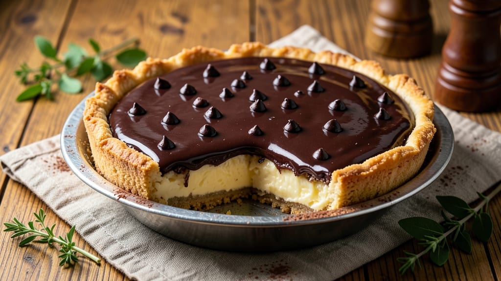 Brenda Gantt's Chocolate Pie Recipe From Scratch: Coffee-Infused Crunch With Silky Ganache Layers
