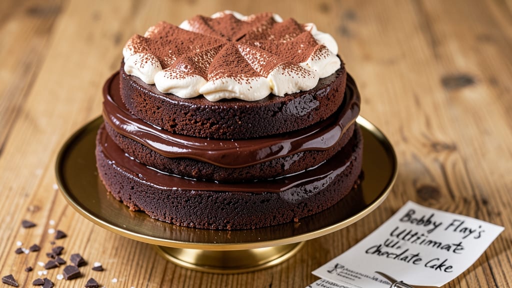 Bobby Flay's Chocolate Cake Recipe: Deep Cocoa Crunch With Espresso-Infused Moisture