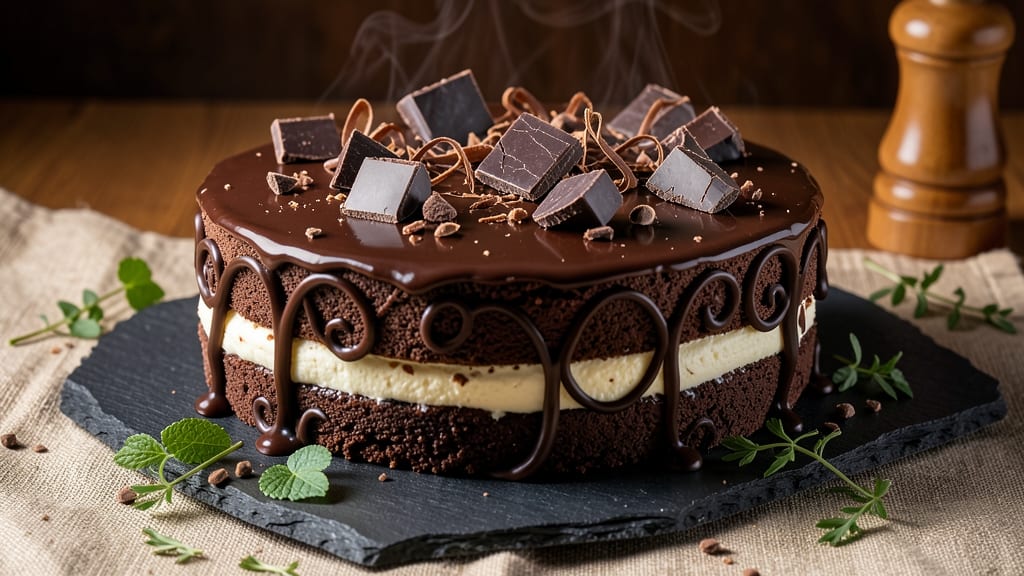 Belgian Chocolate Fudge Cake Recipe: Triple-Layered Crunch With Coffee-Infused Ganache Streaks